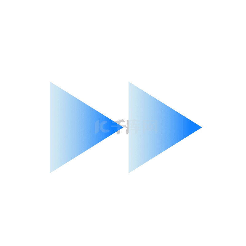 藍色漸變科技向右指示箭頭箭頭動圖gif